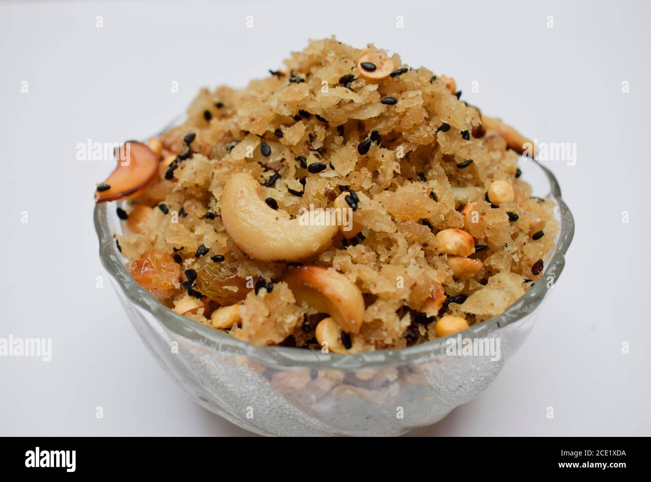 Panchagajjaya oder Panchakajjaya ist süßes Gericht, das Lord Ganesha während Ganesh chaturthi Festival Feier angeboten wird. Prashad oder Prasadam aus Poha, Stockfoto