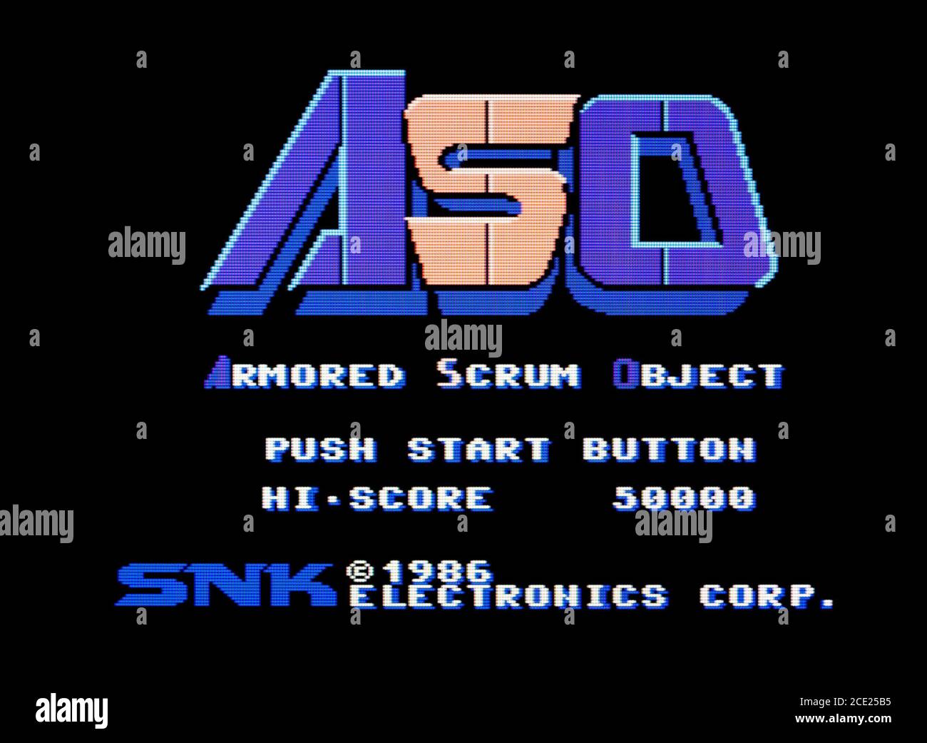 ASO - Armored Scrum Object - Nintendo Entertainment System - NES Videogame – nur für redaktionelle Zwecke Stockfoto
