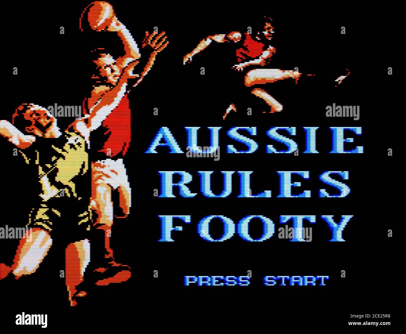Aussie Rules Footy - Nintendo Entertainment System - NES Videogame - nur für redaktionelle Zwecke Stockfoto