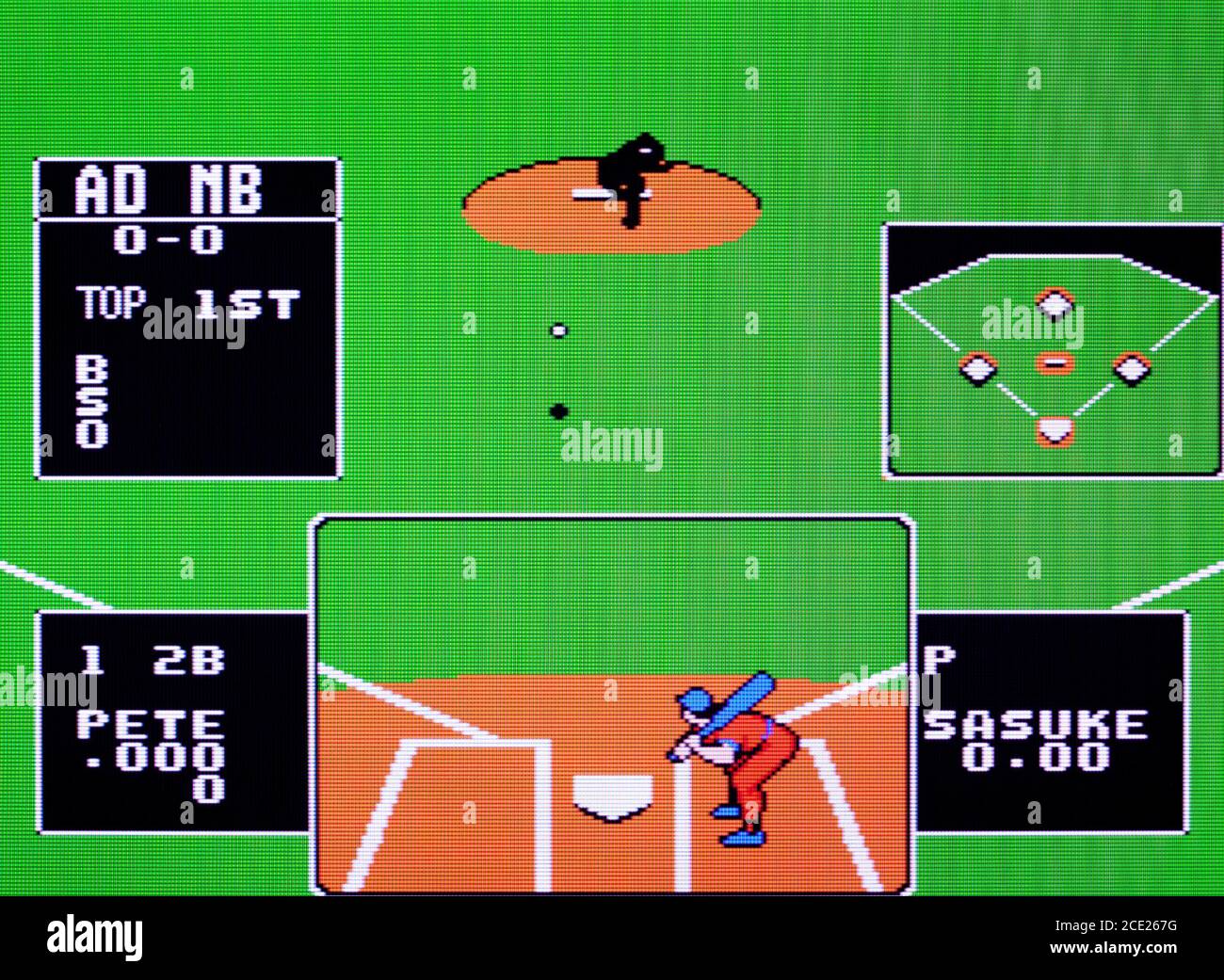 Baseball Stars - Nintendo Entertainment System - NES Videogame - Nur für redaktionelle Zwecke Stockfoto
