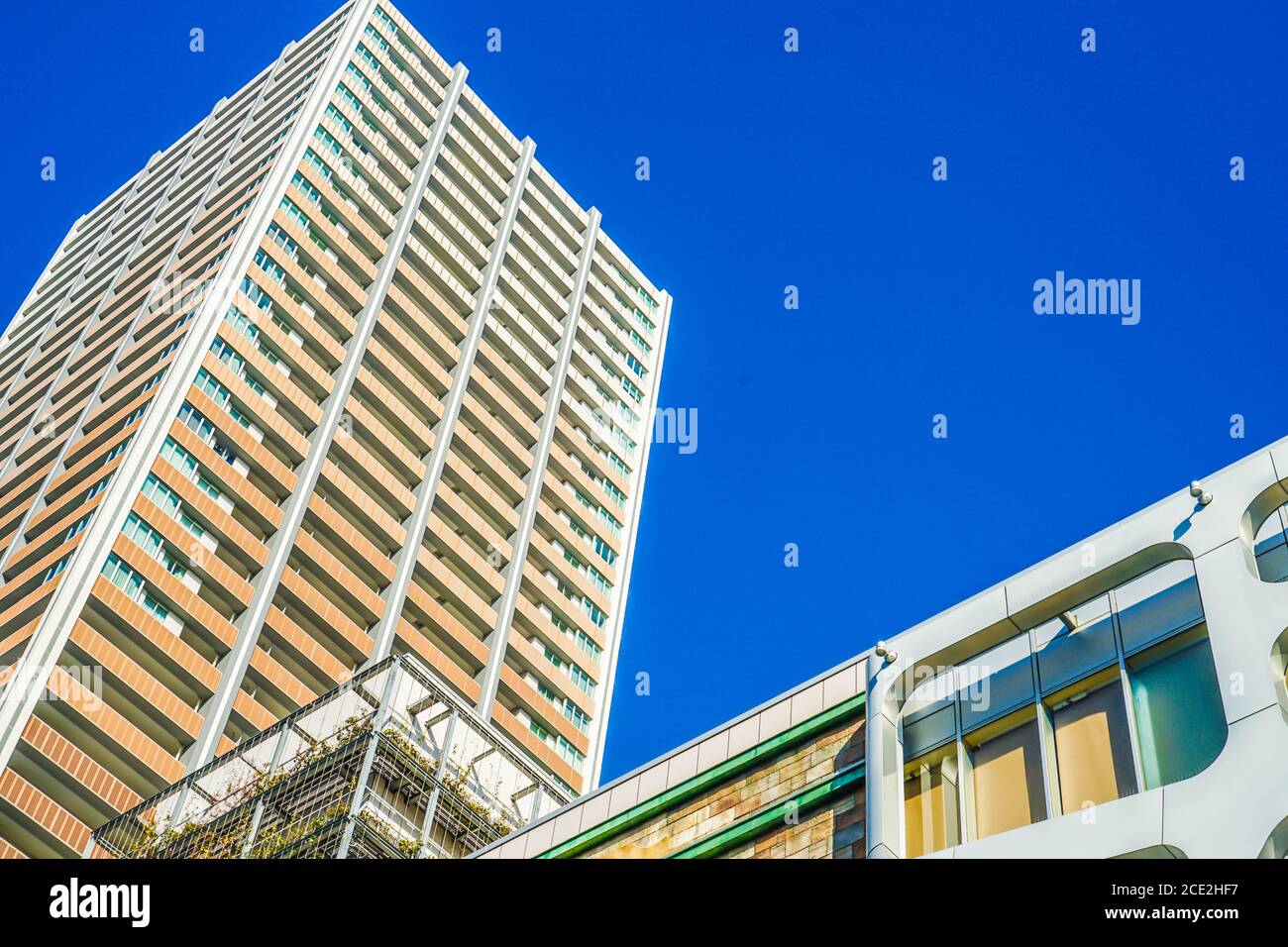 Hochhaus-Apartment-Gruppe von Musashi Kosugi Stockfoto