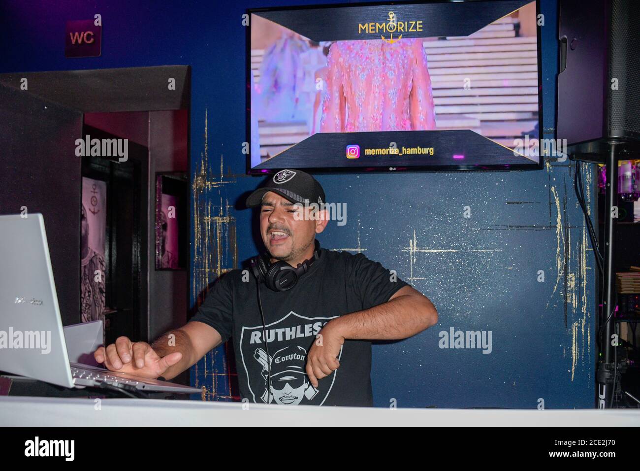 Soft-Opening Club-Lounge-Bar MEMORIZE, Hamburg, St. Pauli, Fischmarkt, große Elbstraße, 28.08.2020 Stockfoto