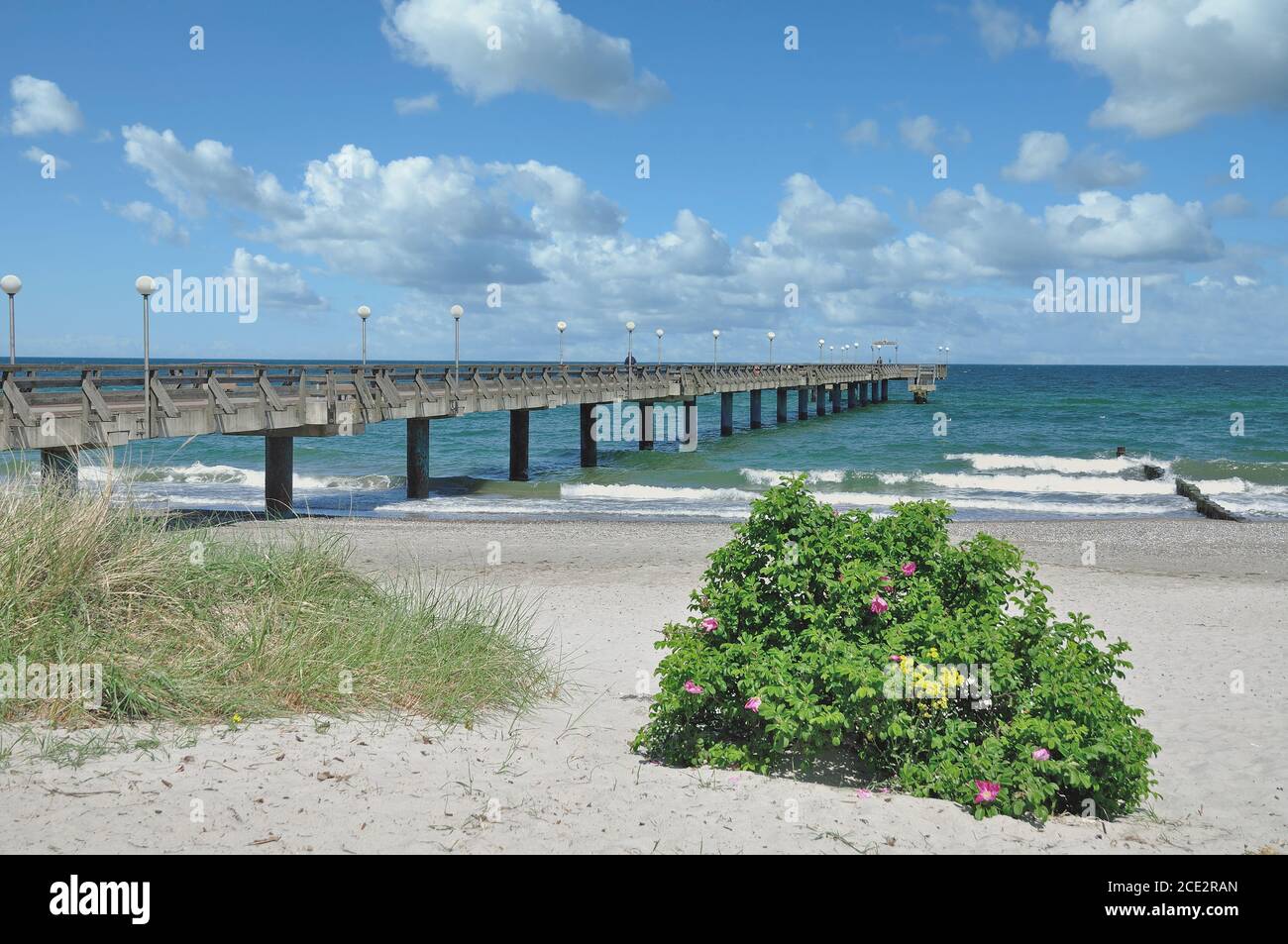 Strand und Pier von Heiligendamm,ostsee,Mecklenburg-Vorpommern,Deutschland Stockfoto