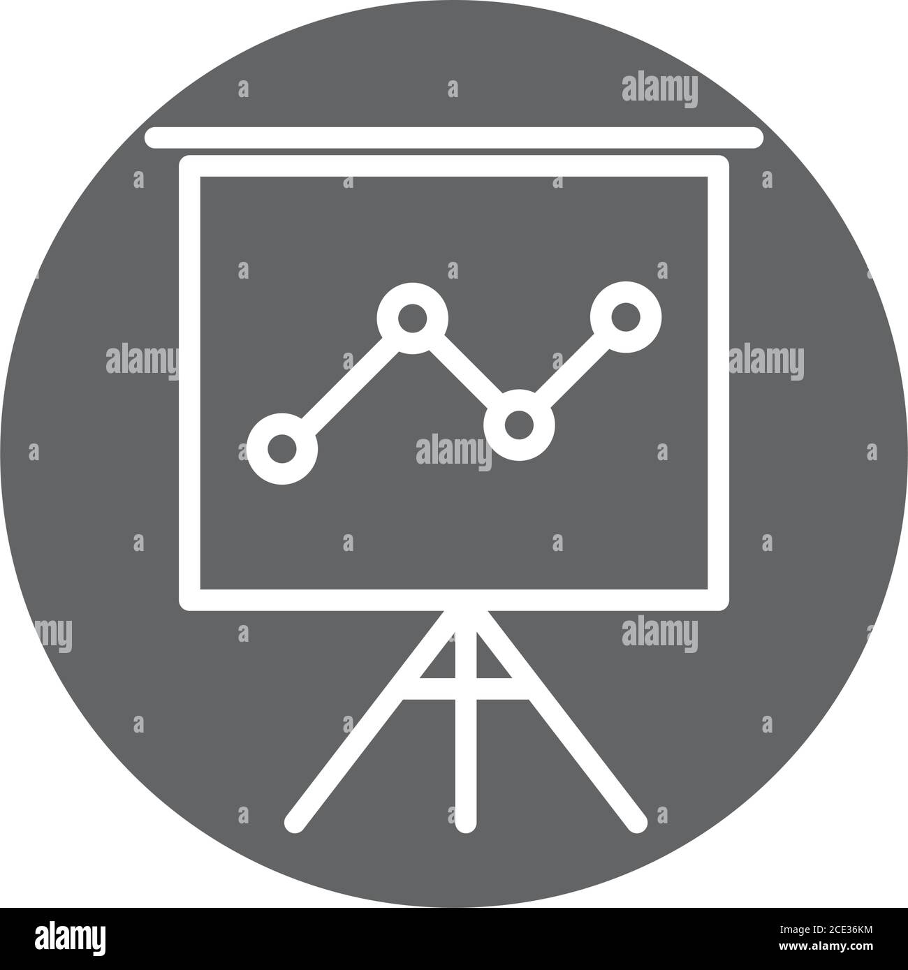 Business Office Report Chart Board Präsentation in Stativ, Block und