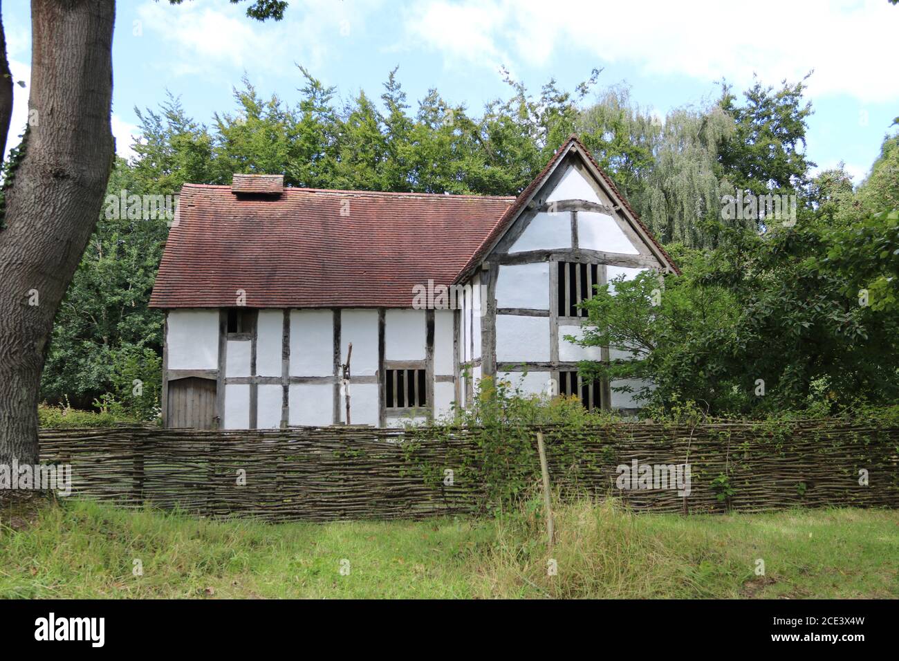 16. Jahrhundert, Stadthaus, Bromsgrove Worcestershire. 16. Jahrhundert Holzbau um 16. Jahrhundert Bromsgrove, England, Großbritannien, Worcester, England, Stockfoto