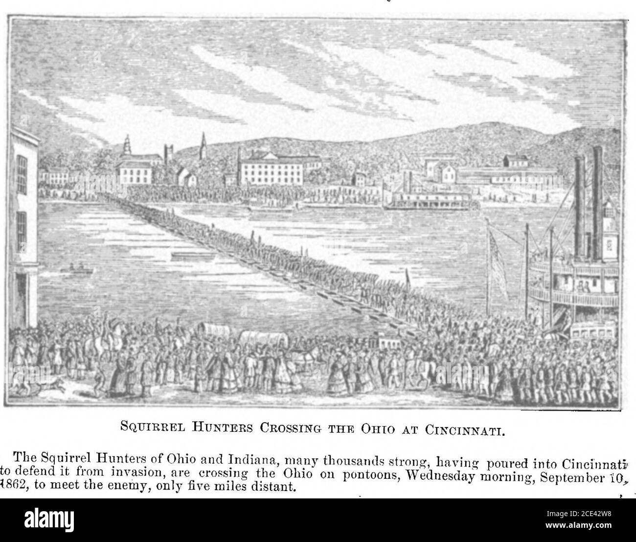 . Historische Sammlungen von Ohio: Eine Enzyklopädie des Staates ; Geschichte sowohl allgemeine als auch lokale, Geographie mit Beschreibungen seiner Grafschaften, Städte und Dörfer, seine Landwirtschaft, Herstellung, Bergbau und Geschäftsentwicklung, Skizzen von bedeutenden und interessanten Charakteren, etc., mit Notizen einer Tour über sie in 1886 V 2 . Rückkehr aus dem Krieg. Der Krieg ist beendet, und jetzt marschieren wir nach Hause, unsere edlen Mädchen freuen uns, uns Soldaten kommen zu sehen. Sie lieben den Trommelschlag, die schrillen Töne der Fife, sie lieben unsere liebe alte Fahne – sind auch Union fürs Leben. -American Devolution Song modernisiert,. Stockfoto