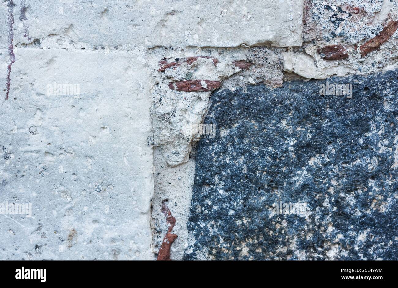 Textur einer Steinmauer eines alten Gebäudes, alte Architektur Stockfoto Textur einer Steinmauer eines alten Gebäudes, alte Architektur Stockfoto