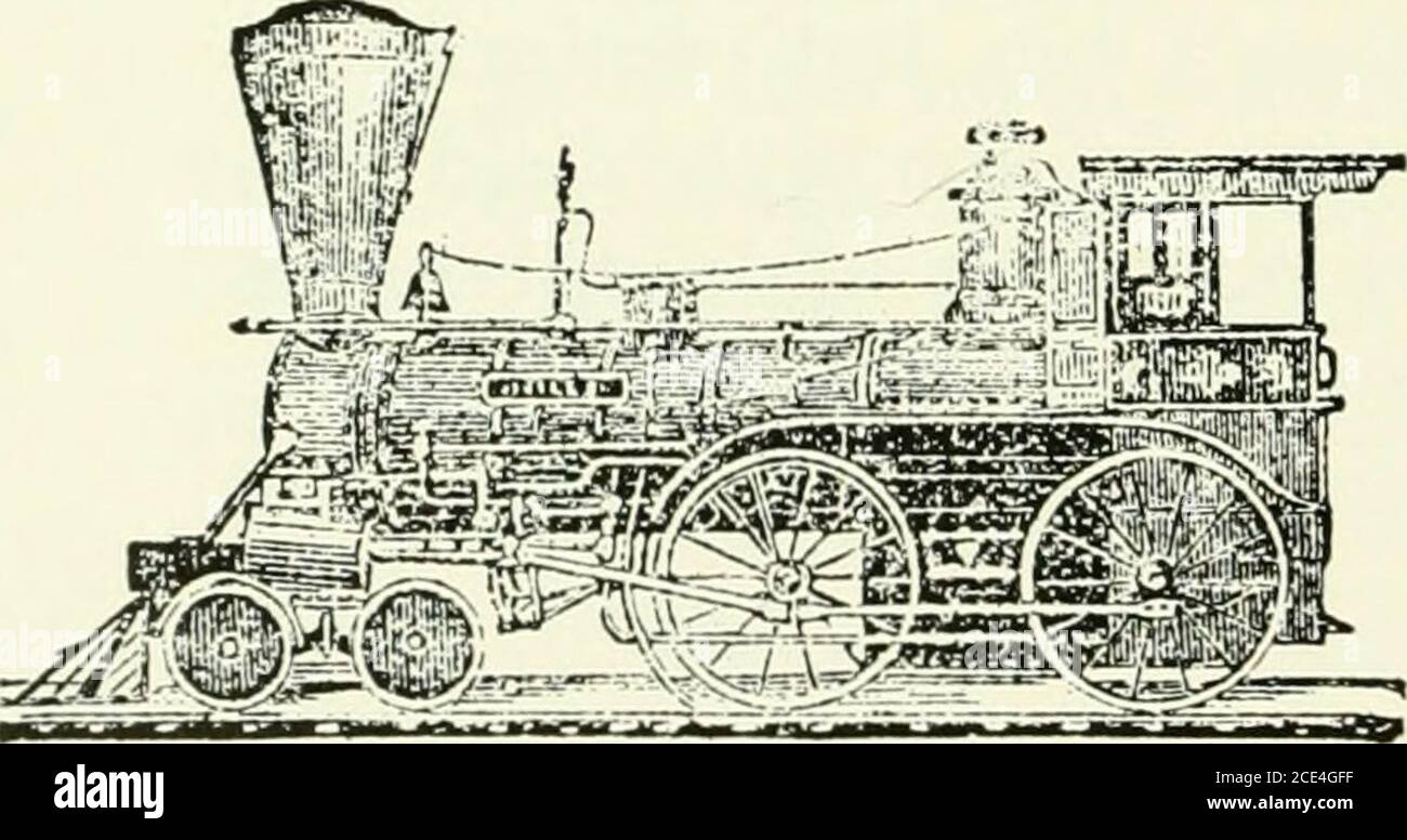 . Bulletin - United States National Museum . Teil in lokalen Geschäften. Jonathan lebte bis zum 1. März 1878, sein Bruder James bis zum 8. August, i88i.^i EIN schönes Beispiel von Niles & Company Lokomotiven überlebt als lateas 1942. Dies war die Sabine, die 1857 für die New Orleans, Opelousas und Great Western Railroad, später Teil des SouthernPacific Systems, gebaut wurde. 1897 wurde der Motor an eine Zuckerraffinerie in New Iberia, Louisiana, verkauft, um als Umschalter eingesetzt zu werden. Nachdem sie einige Jahre im Leerlauf gestanden hatte, wurde die Sabine 1923 vom SouthernPacific zur Ausstellung in Lafayette, Louisiana, zurückgekauft, wo sie ruhig repo Stockfoto