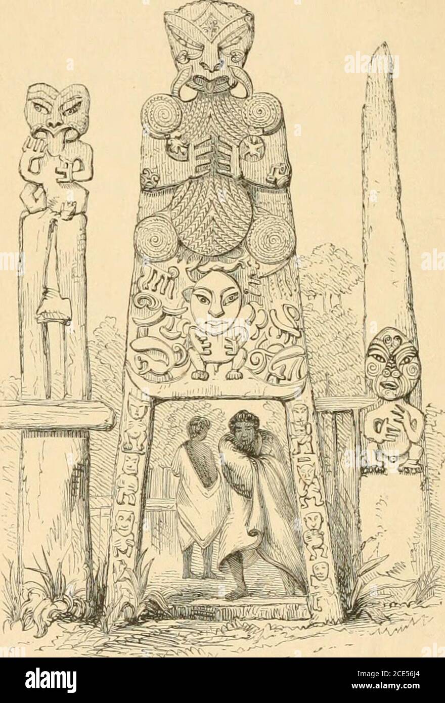 . Polynesische Mythologie und alte traditionelle Geschichte der neuseeländischen Rasse, wie sie von ihren Priestern und Häuptlingen eingerichtet wurden. Es ist bis dahin nicht weit heraufgekommen. Die Leute im Kanu, die Tamure verfolgten, kamen nach dem Hören dieses wieder in ihr eigenes Dorf zurück, und Kiki starb an den Beschwörungen von Tamure. Einige Kikis-Nachkommen sind noch immer livino-- einer von ihnen, genannt Mokahi, starb vor kurzem in Tau-ranga-Ruru, aber Te Maioha lebt immer noch auf theriver Waipa. Ja, einige der Nachkommen von Kiki, deren Schatten verdorrte Bäume, leben noch. 278 POLYNESISCHE MYTHOLOGIE. Er war in der Tat ein Stockfoto