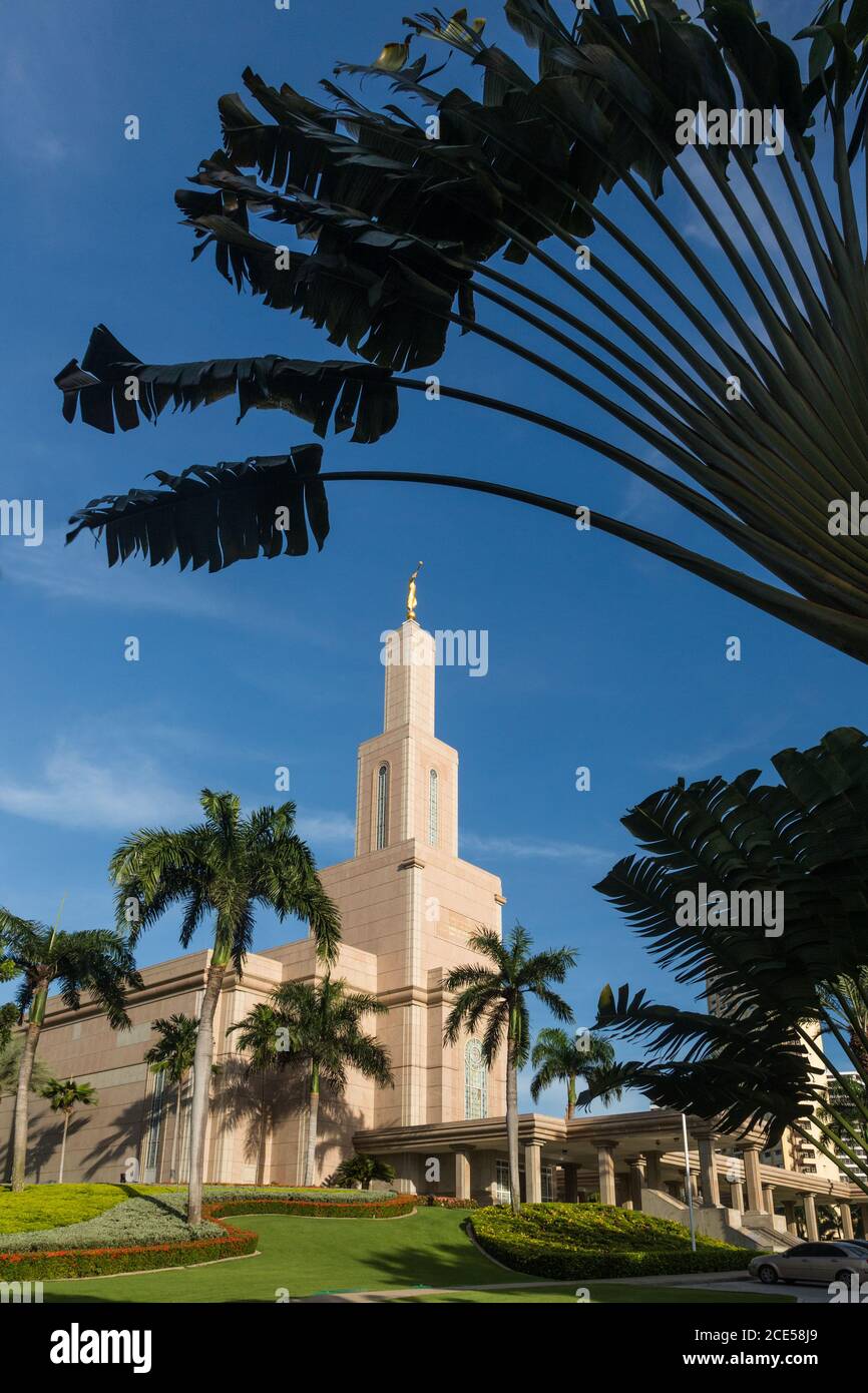 Der Santo Domingo Dominikanische Republik Tempel der Kirche Jesu Christi der Heiligen der Letzten Tage wurde im Jahr 2000 fertiggestellt. Es ist der erste LDS oder Stockfoto