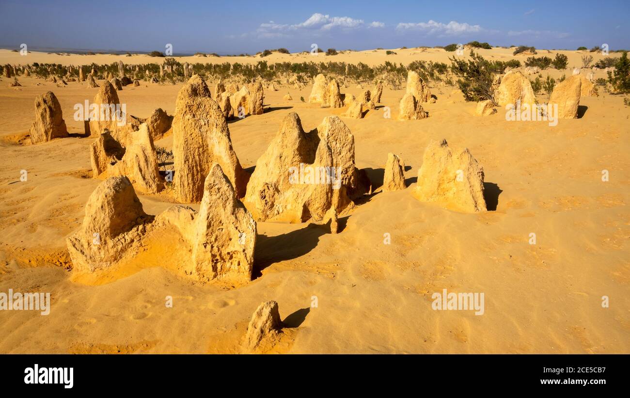 Zinnen Sandwüste Western Australia Stockfoto