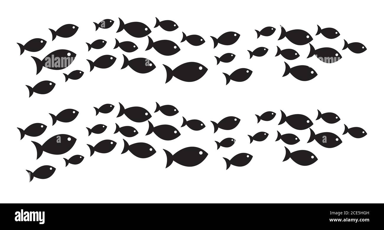 Vektor Fischsymbole Stock Vektor