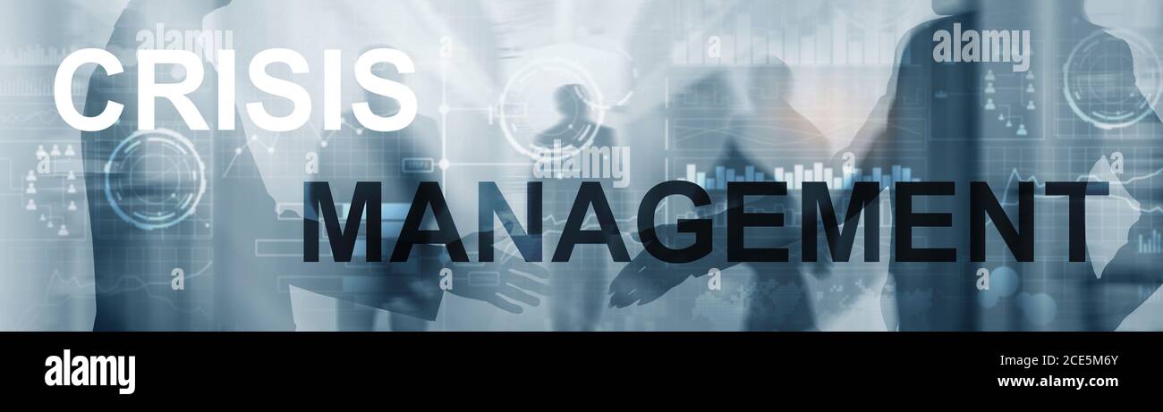 Crisis Management Solution Crisis Identity Planning Konzept. Stockfoto