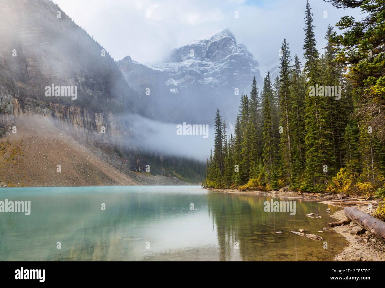Moraine lake Stockfoto