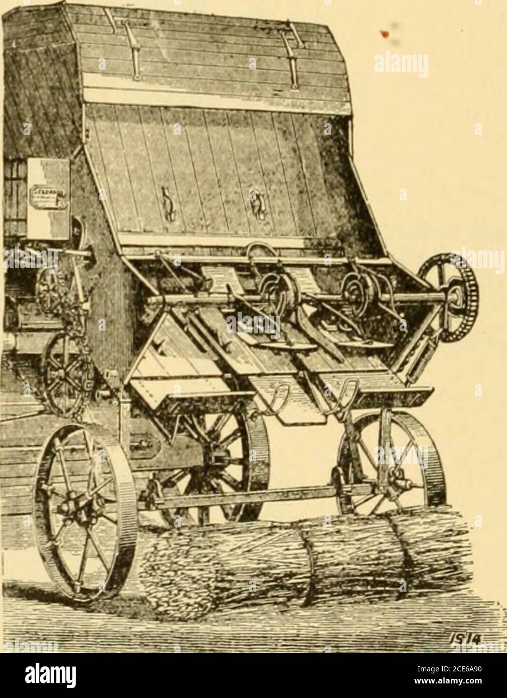 . Moderner Mechanismus, der die neuesten Fortschritte in Maschinen, Motoren und die Übertragung von Energie zeigt, als ein Ergänzungsband zu Appletons' Cyclopedia der angewandten Mechanik. Automatische fuckLi- fur thre>her. Fi(i. la. – Trusser oder Binder. Wachstum des Stapels schreitet voran. Der Auslauf wird automatisch seitlich durch einen arcto geschwenkt, um einen langen Stapel zu bilden. Das Gewicht dieses Staplers komplett ist etwa 400 lbs. Throating Machine : Siehe Rad-Herstellung ^Maschinen. Krawatten : Siehe Schienen. Fliesenmaschinen : Siehe Ziegelmaschinen. Reifen : siehe Wagen und Wagen, und Rollen, Metallbearbeitung. TOitPEDOES. Eine Untersuchung von Stockfoto