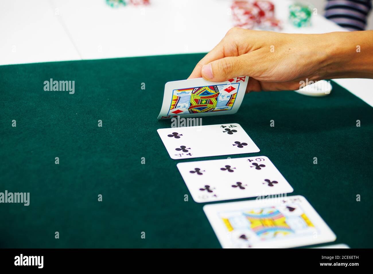 Bild: Casino Poker (Texas Holdem) Stockfoto