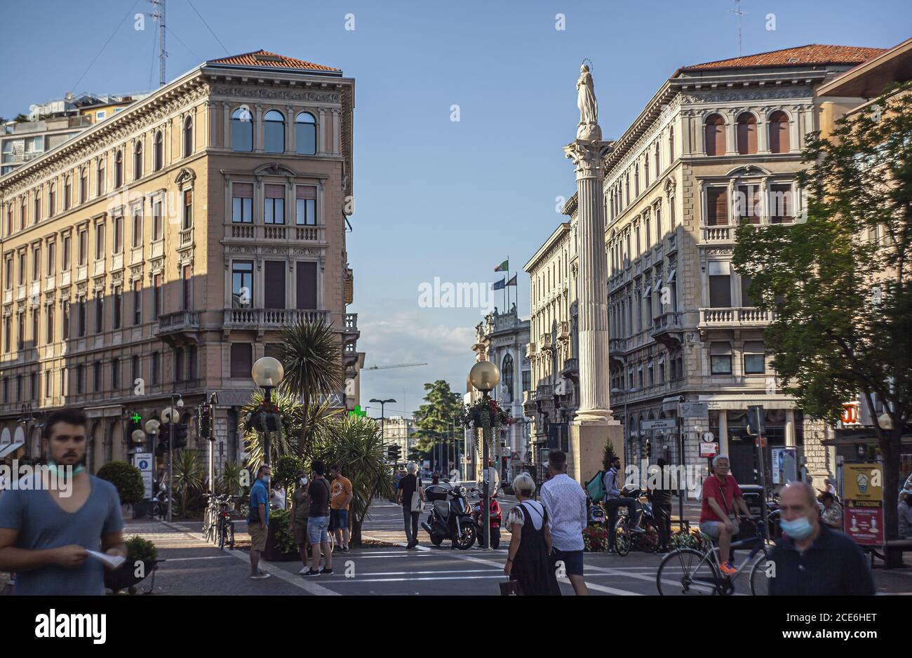 Szene im echten Leben in Padua Straße mit Menschen 3 Stockfoto