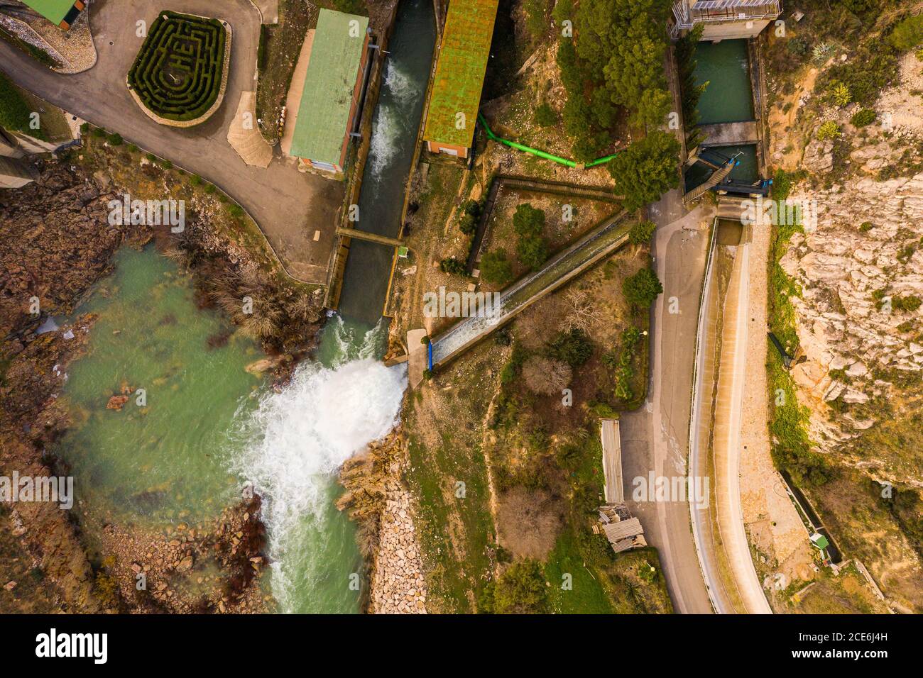 Embalse de Calanda in Spanien Stockfoto