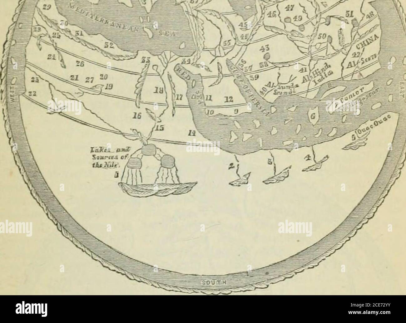 . Anmerkungen, kritisch, illustrativ und praktisch, auf das Buch von Job, mit einer neuen Übersetzung und einer einleitenden Dissertation von Albert Barnes. Gedruckt aus der Red. des Autors, mit einem Vorwort von E. Henderson. HonntaiDS des Mondes und Quellen des Kiles. 2 Berhara (Königreich Adel). 3 Al-Zung (Zangue-Bar). 4 Sefala (Sofala). 5 Al-Wak Wak. 6 Serondeeb (Ceylon). 7 Al-Comor (Madagas- 8 A-Dasi. 9 AI-Yeman (Arabia Felii). 10 Tehama. 11 A 1-Hejaz( Arabia De- serta).1-2 Al-Shujar (Seger).13 Al-Imama(Yamama).U Al-Hahesh (Äthiopien Abessinien.) 15 Al-Nuha (Nubien). 16 Al-Tajdeea. 17 Al-Bejah. 18 Ai-Sanc Stockfoto
