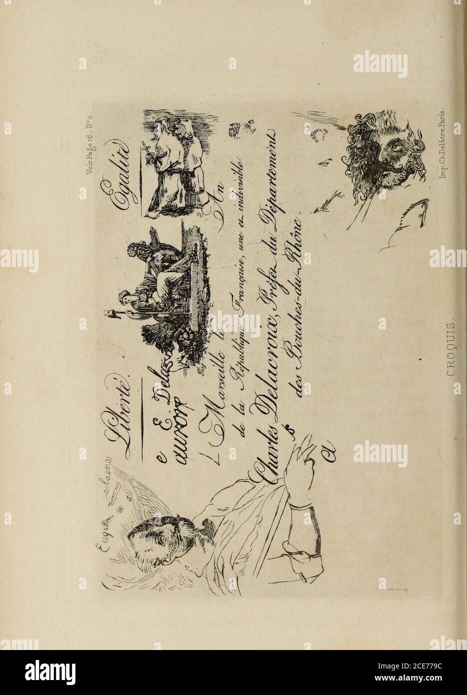 . E. Delacroix et son Oeuvre : avec des gravures en fac-similé des planches originales les plus rares . e Victoire. Figuren en pied. Deux Cartons en grisaille terminés en 1844, et destinés à unVitrail exécuté, la même année, à la manufaktur de Sèvres. Lesdeux Cartons sont au Musée de la Manufacture. ÉGLISE SAINT-SULPICE (PARIS). Héliodore chassé du Temple-. Voir aux reproduktionen, Grav., Seite 93, n 24. La lutte de Jacob avec lange. Voir aux Reproduktionen, Grav. Sur bois, Seite 146, n 3o. V Archange Saint Michel terrassant le Dragon. CES trois Fresques furent payées 20,000 Franken. Commencéesen 1 Stockfoto