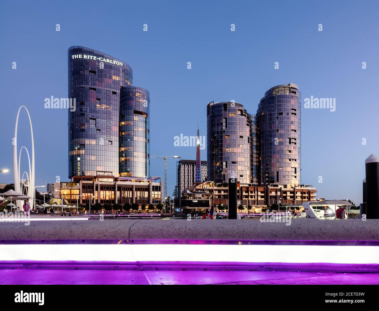 Fußgängerampel in Perth, Westaustralien Stockfoto