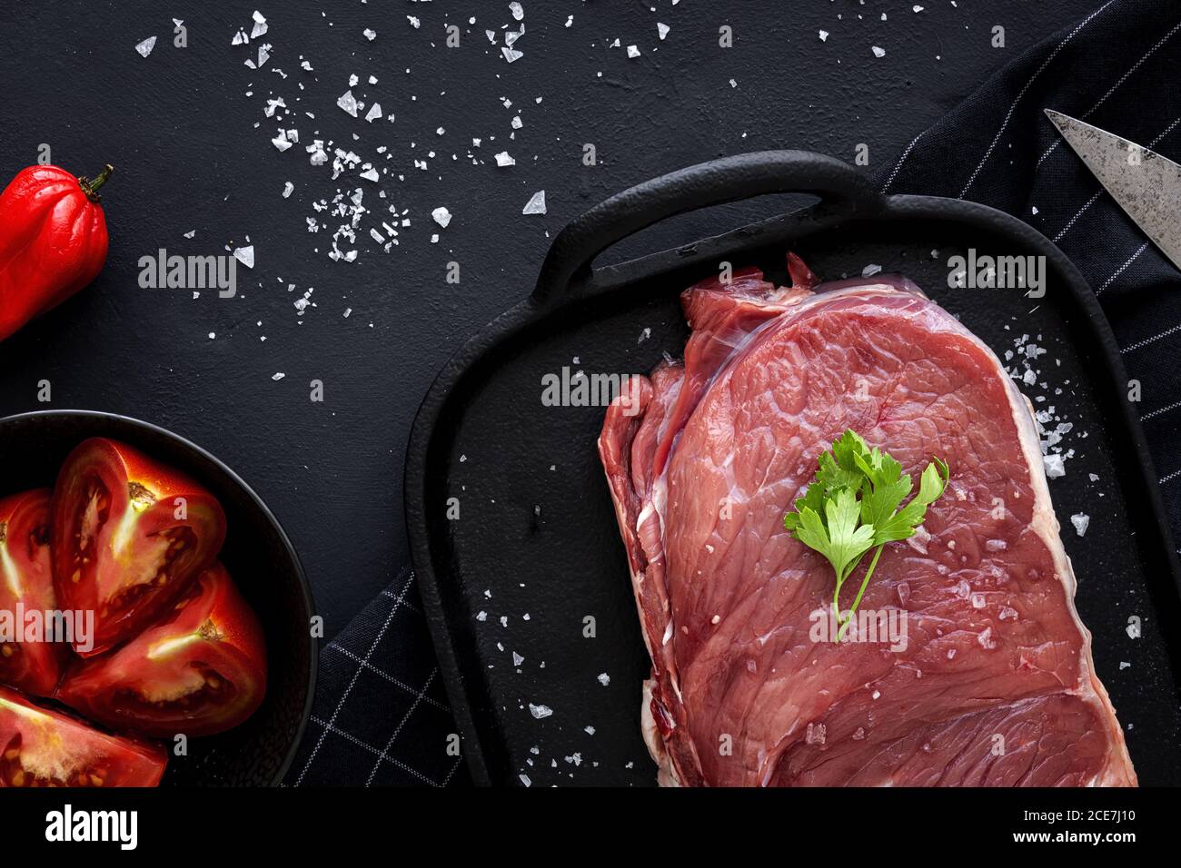 T Bone Beim Kochen Stockfotos und -bilder Kaufen - Alamy