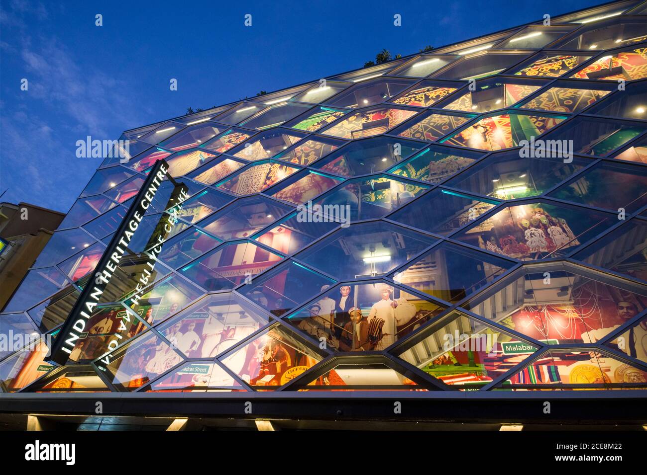 Singapur: museum und Kulturzentrum 'Indian Heritage Centre' im Bezirk Little India Stockfoto