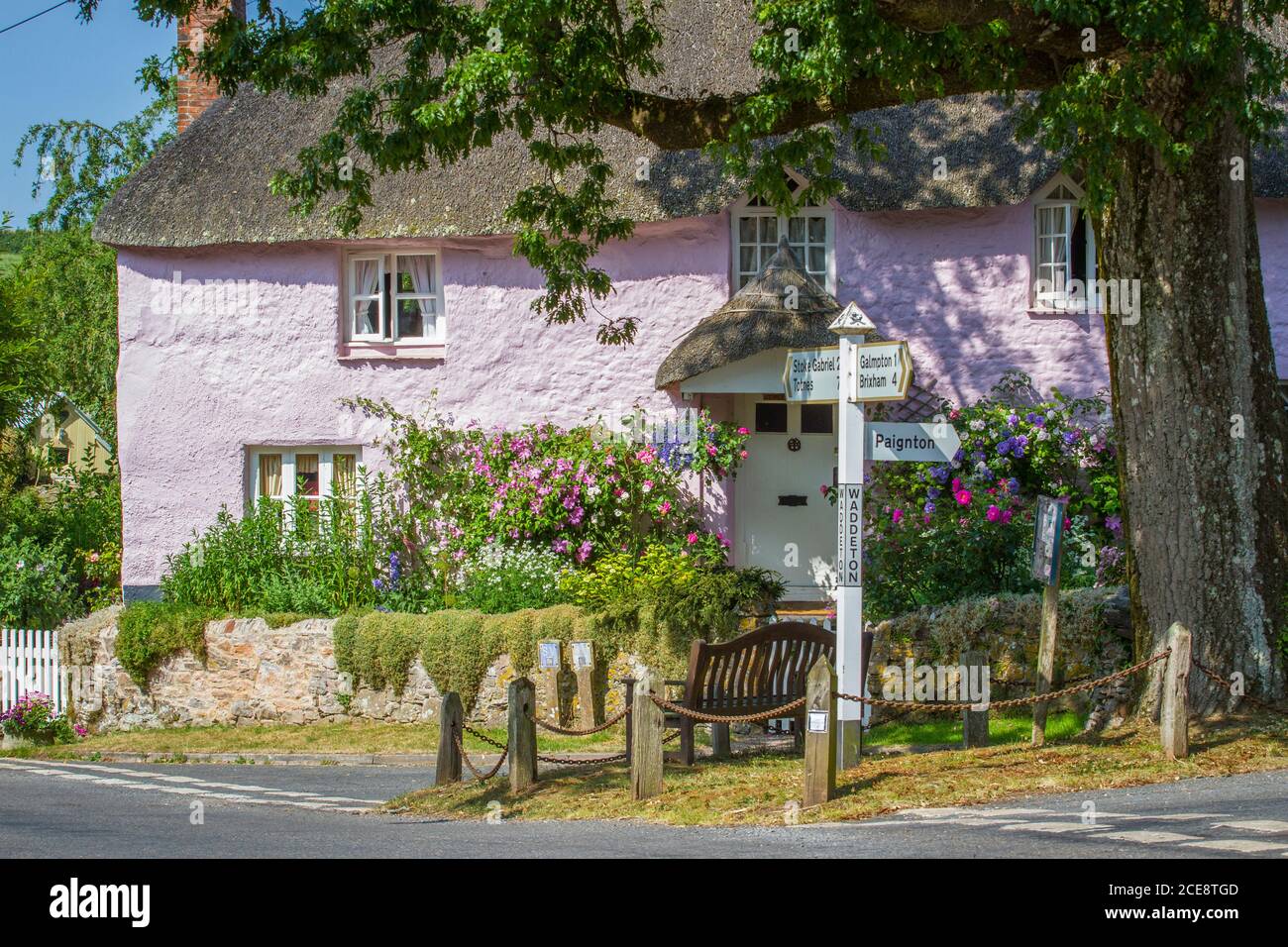 Ein hübsches Ferienhaus im ländlichen Devon. Stockfoto