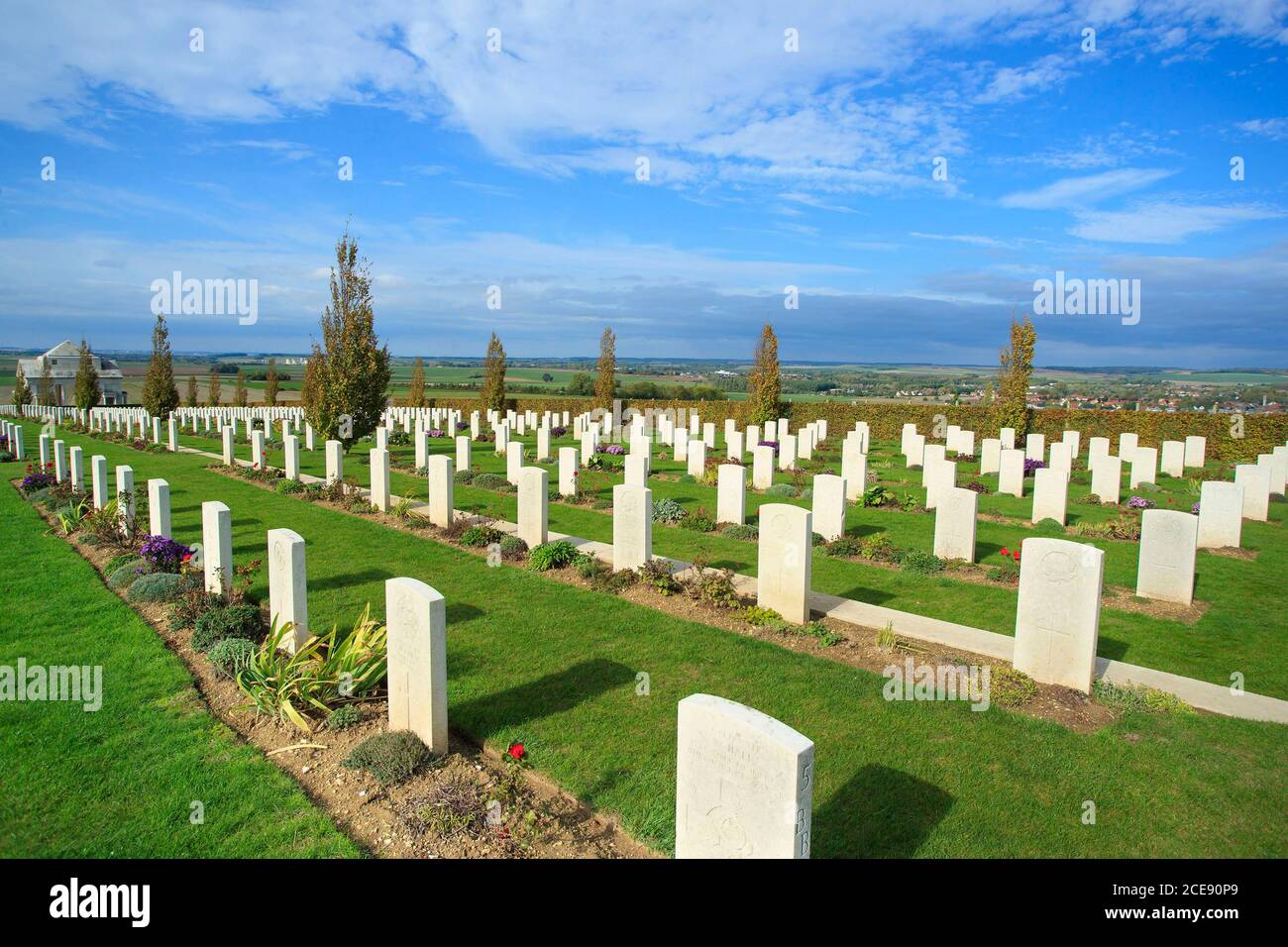 Villers-Bretonneux (Nordfrankreich): Das Australian National Memorial zu Ehren der 11,000 australischen Soldaten, die während des Weltkrieges für Frankreich starben Stockfoto