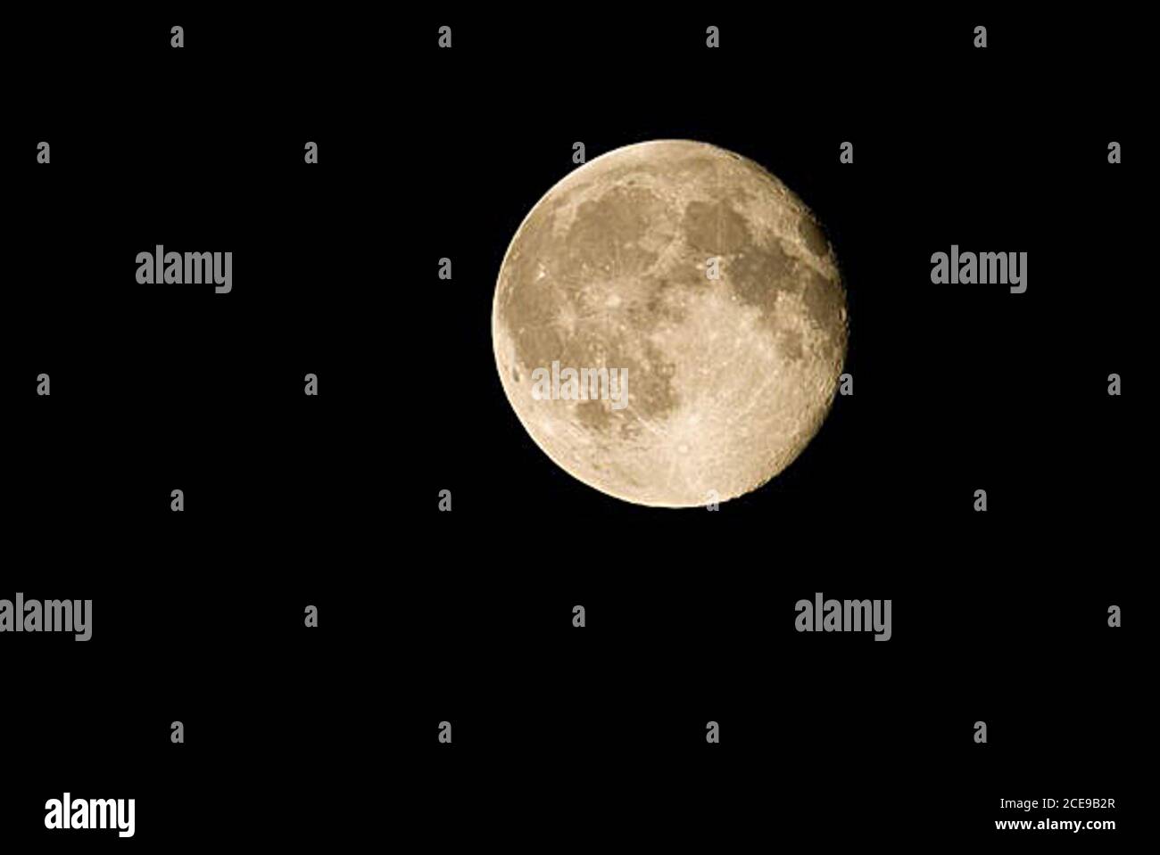 Mond in der Nacht Stockfoto