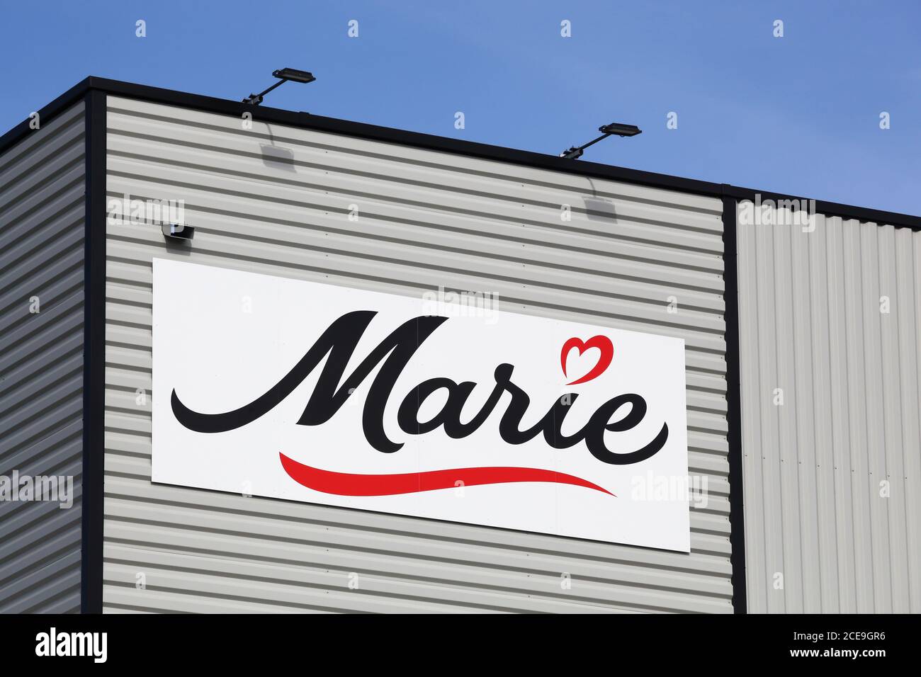 Macon, Frankreich - 15. März 2020: Marie ist ein französisches Lebensmittelunternehmen, das sich auf die Herstellung und den Vertrieb von frischen und gefrorenen Fertiggerichten spezialisiert hat Stockfoto