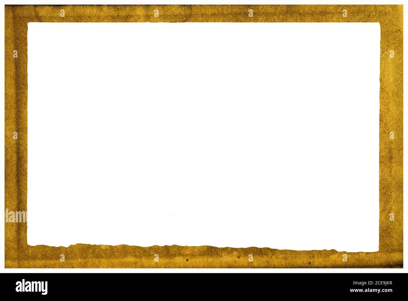 Zierrahmen auf weißem Hintergrund Stockfoto