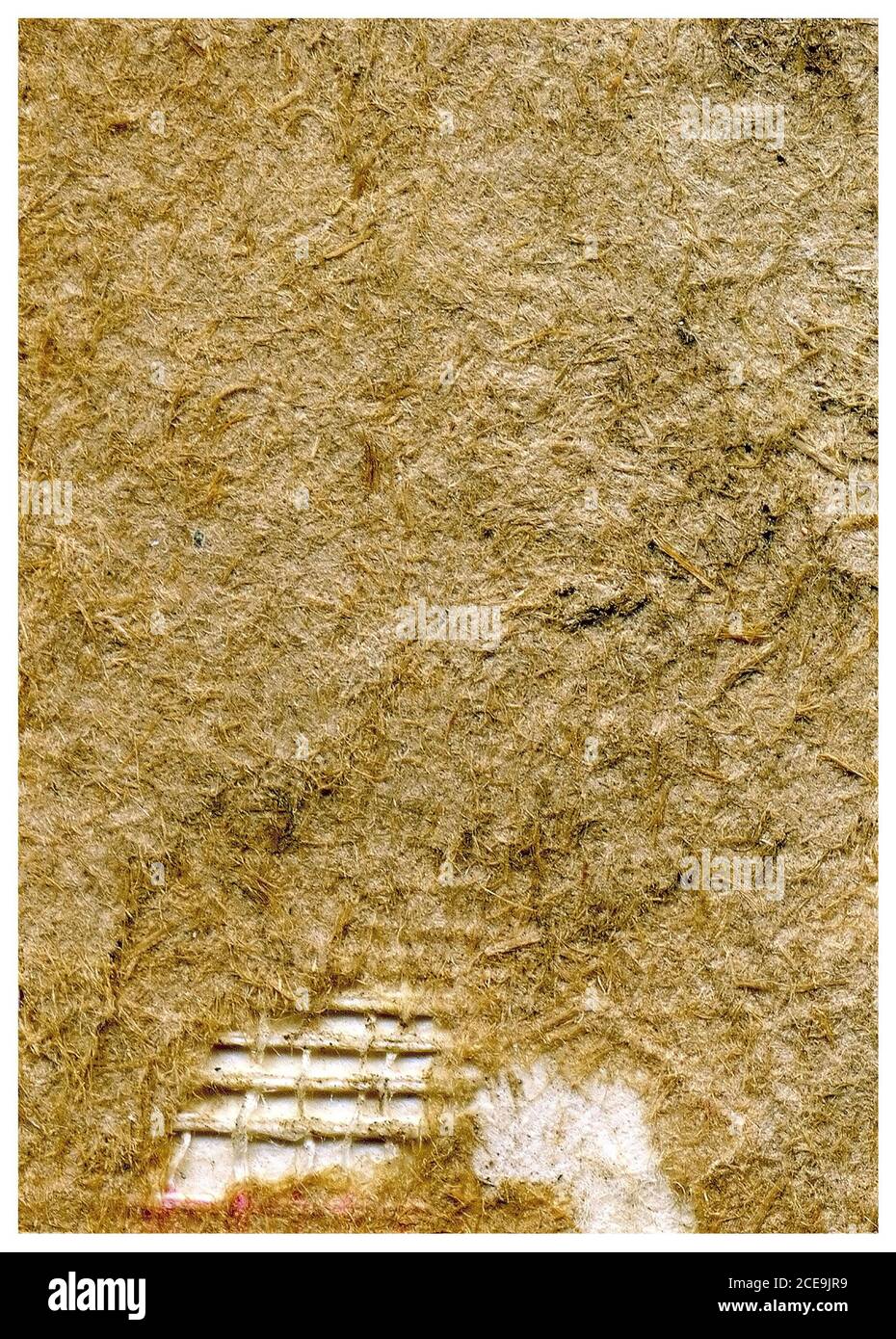 Verdorbenes Cover des alten Buches auf weißem Hintergrund Stockfoto