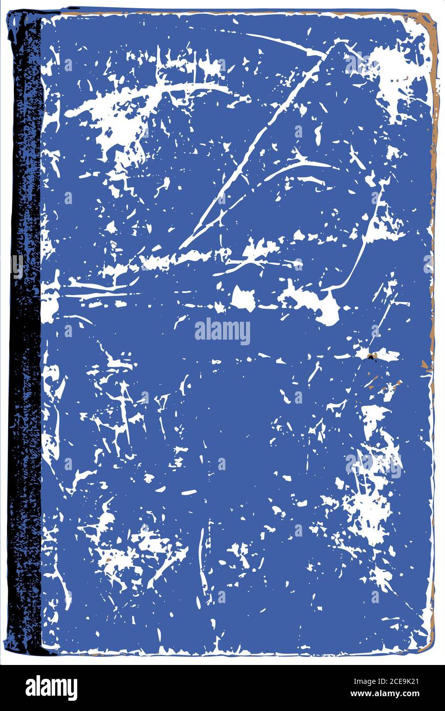 Cover des alten Buches Stockfoto