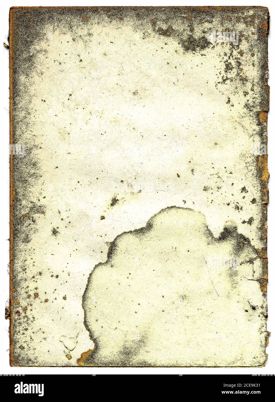 Seite des alten Buches Stockfoto