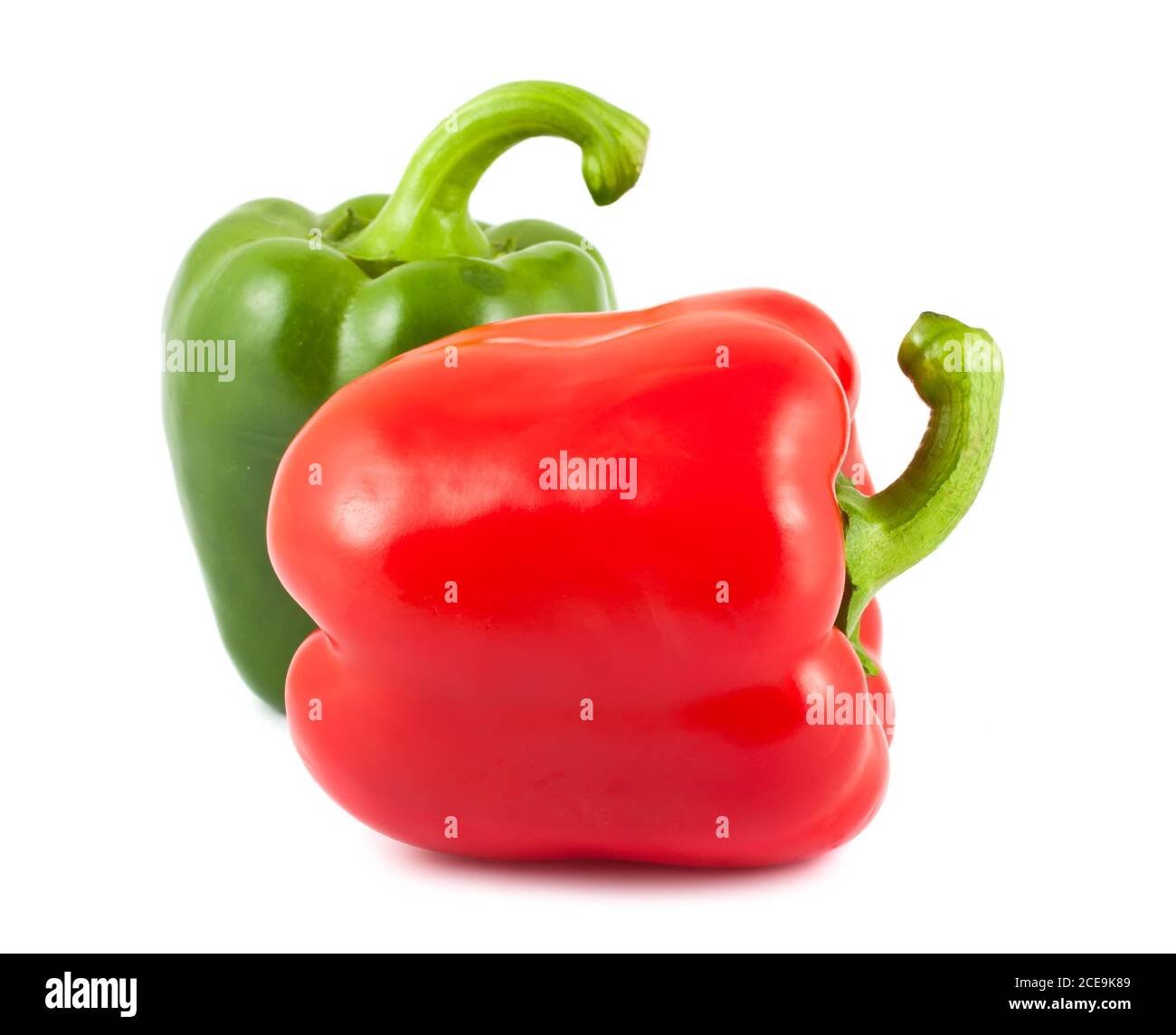 Rote und grüne Paprika Stockfoto