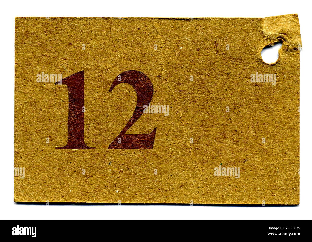 zerrissenes Papier Altern Stockfoto