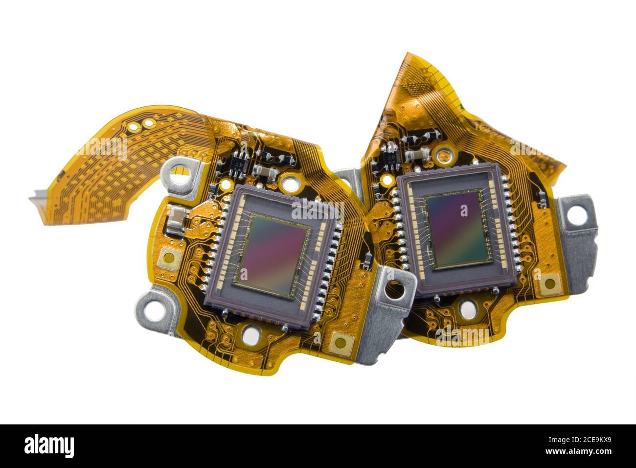 RGB-Sensoren von Digitalkameras Makro Stockfoto