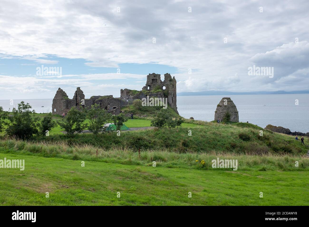 Ruinen von Dunure Castle an der Westküste Schottlands In South Ayrshire Stockfoto