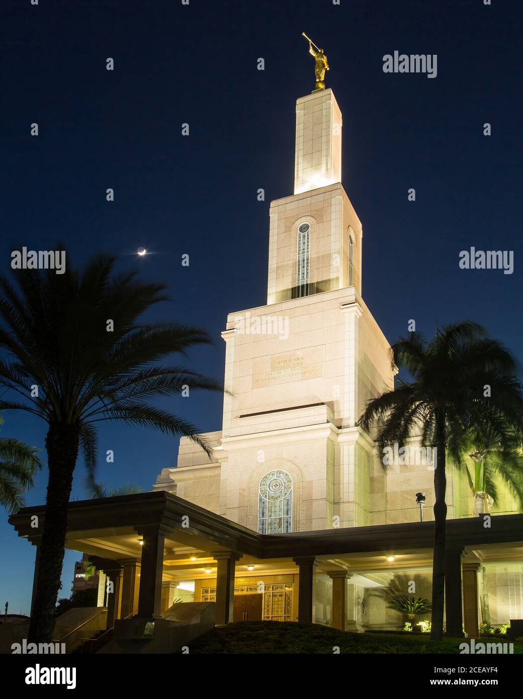 Der Santo Domingo Dominikanische Republik Tempel der Kirche Jesu Christi der Heiligen der Letzten Tage wurde im Jahr 2000 fertiggestellt. Es ist der erste LDS oder Stockfoto