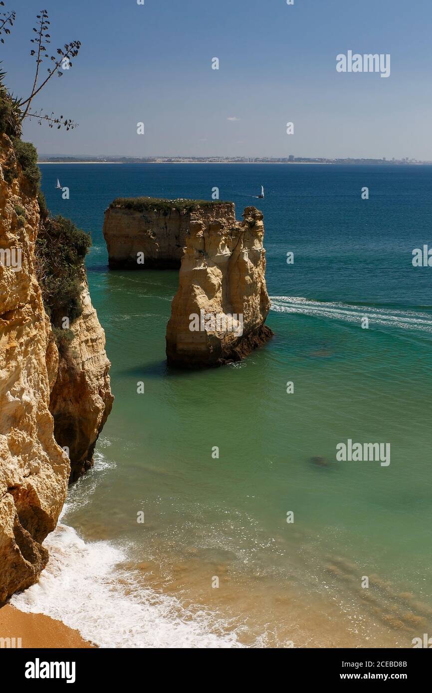 Küste von Lagos, Algarve - Portugal Stockfoto