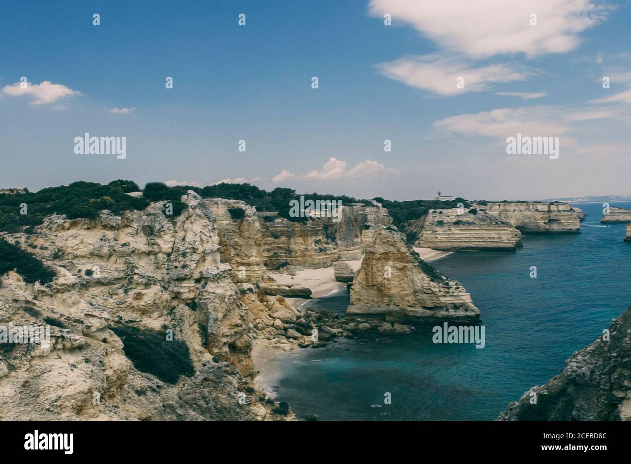 Landschaft der Algarve Küste Stockfoto