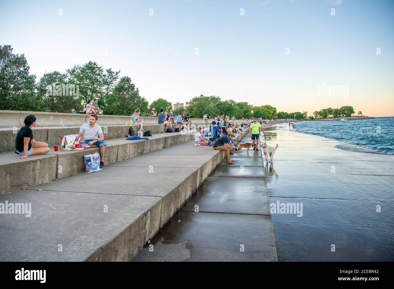 Chicago 2020 während der Covid-19 Stockfoto