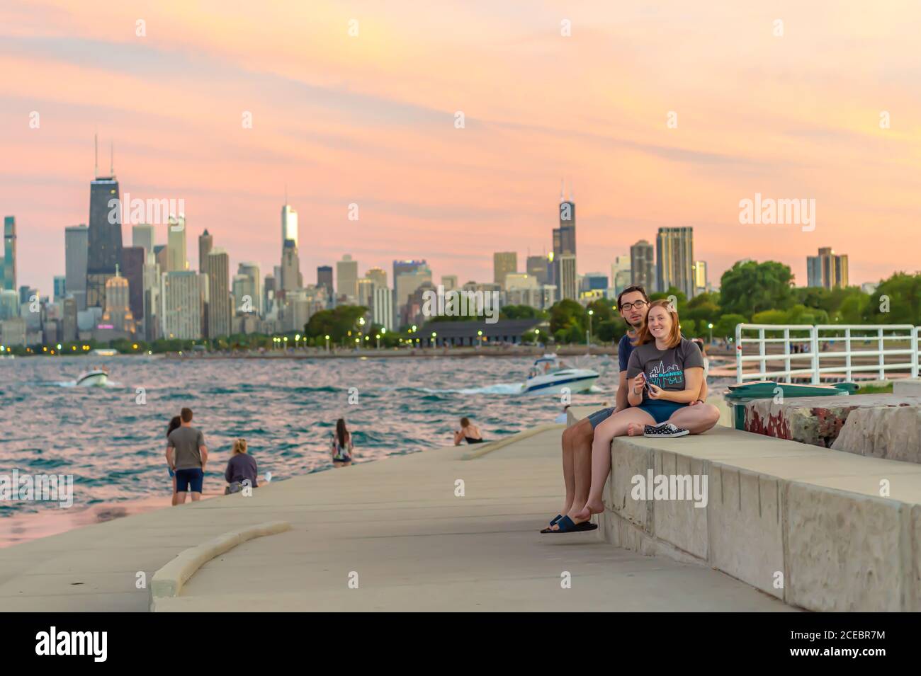 Chicago 2020 während der Covid-19 Stockfoto