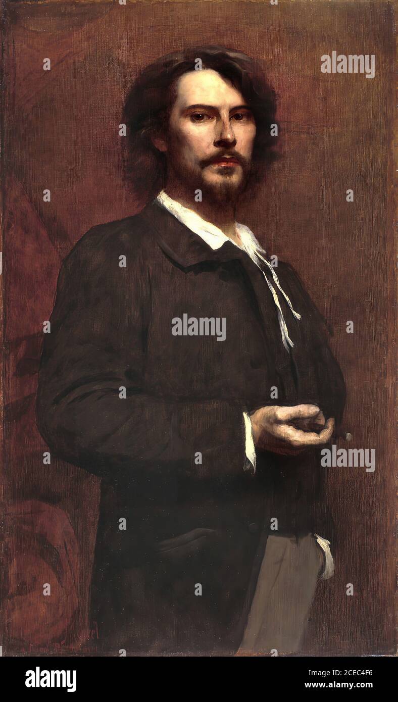 Boutet De Monvel Louis Maurice - Portrait von Paul Mounet - Französische Schule - 19. Jahrhundert Stockfoto