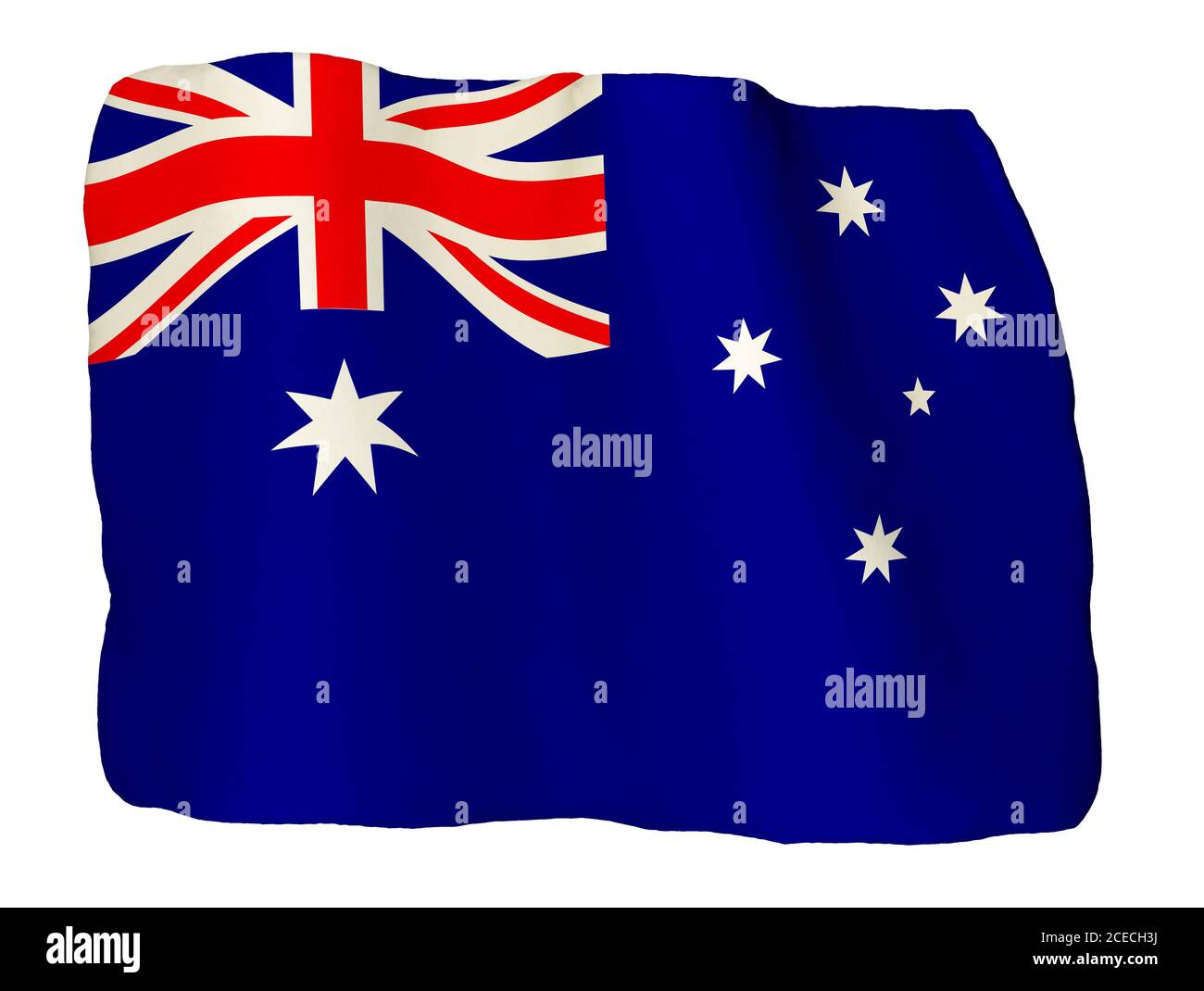 Australien Plastilin Flagge Stockfoto