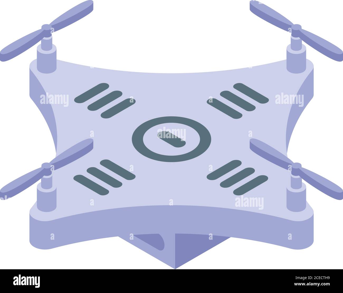 Drohne Home Delivery Icon, isometrischer Stil Stock Vektor