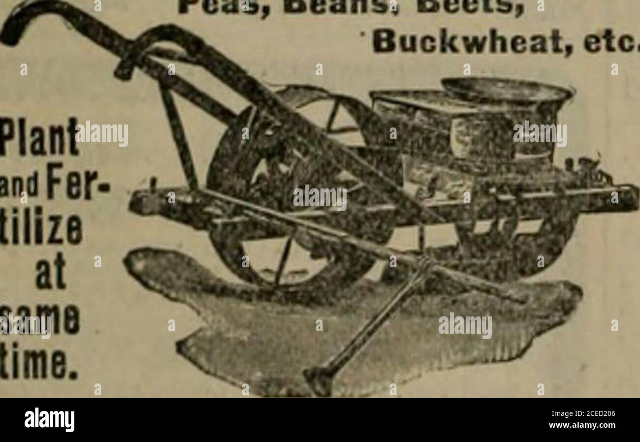 . Der Southern Pflanzer. Der PLANET JR.family ist der No. 25 Combined Hill and DrillSeeder und Double Wheel Hoe Cultivator undPlough. Dies ist ein Zeit- und arbeitsparendes Werkzeug ohne Gleiches. Hier ist, was es tun wird: Itdrops in den Hügeln oder säen.^ in den Bohrern alle Gartensässemit der größten republiirltv. In einer schmalen Linie, auf die genaue deiith erforderlich. Pflanzen in coutin-Nons Reihen oder Hügeln; markiert die nächste Reihe; loosensBoll; tötet Unkraut; kultiviert alle Tiefen: Furchen; Grate, etc. Arbeitet zwischen oder außerhalb Reihen toor von Pflanzen. Extrem leichter Lauf; Änderungen fast sofort. Mit diesem Tool können Sie die sav-Funktion nutzen Stockfoto