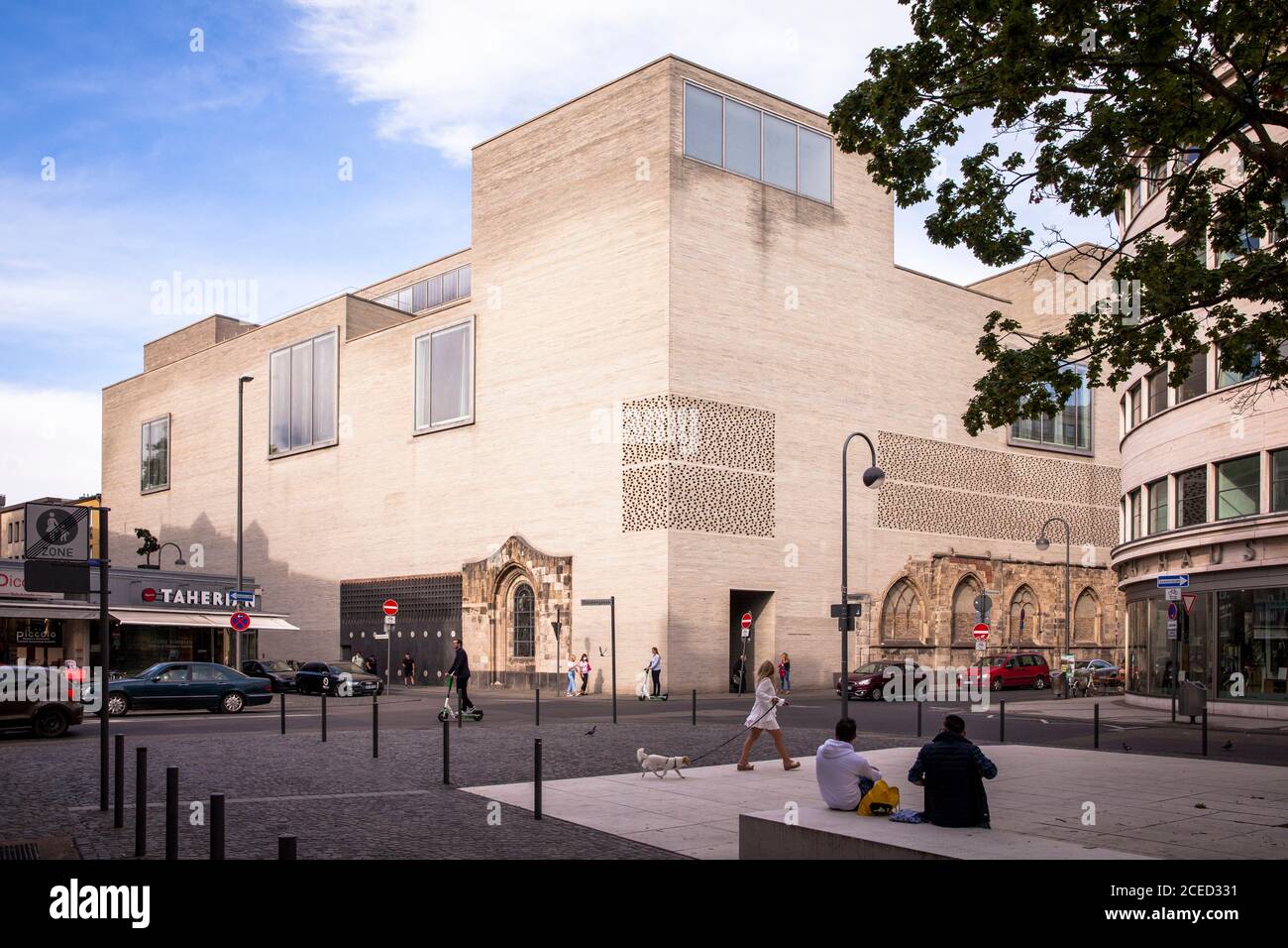 Diözesankunstmuseum Kolumba in der Stadt, Architekt Peter Zumthor, Köln, Deutschland. das Erzbischoetische Dioezesanmuseum Kolumba in der Innenstadt, A Stockfoto