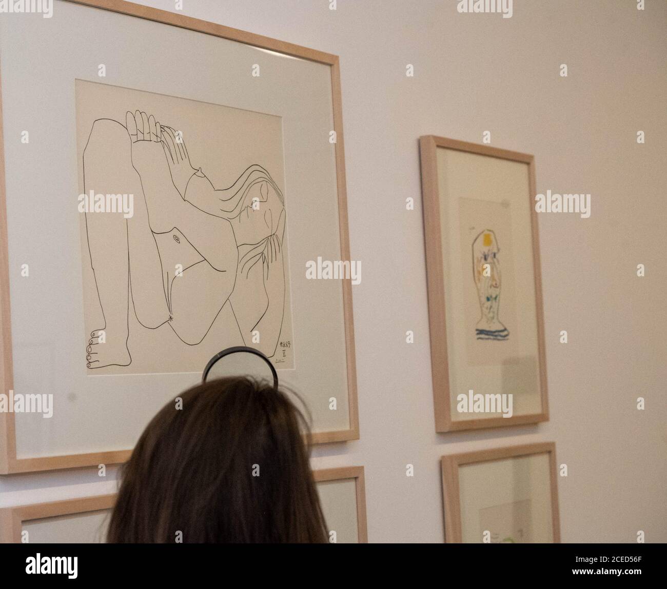 London 1. September 2020 Atelier Picasso im Bastian London vom 3. September bis 31. Oktober 2020. Diese Ausstellung zeigt Picassos Atelier in Cannes als ein immersives Erlebnis innerhalb der Galerie. Kredit: Ian Davidson/Alamy Live Nachrichten Stockfoto